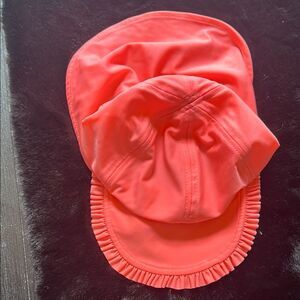 Bright Pink Ruffled Swim Cap